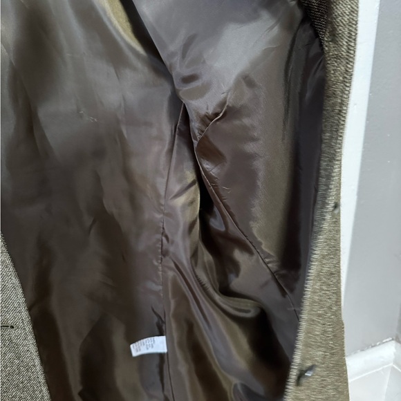 Talbots Gray Blazer with Notched Lapels Dark Academia Preppy Structured Shoulder - Picture 4 of 7